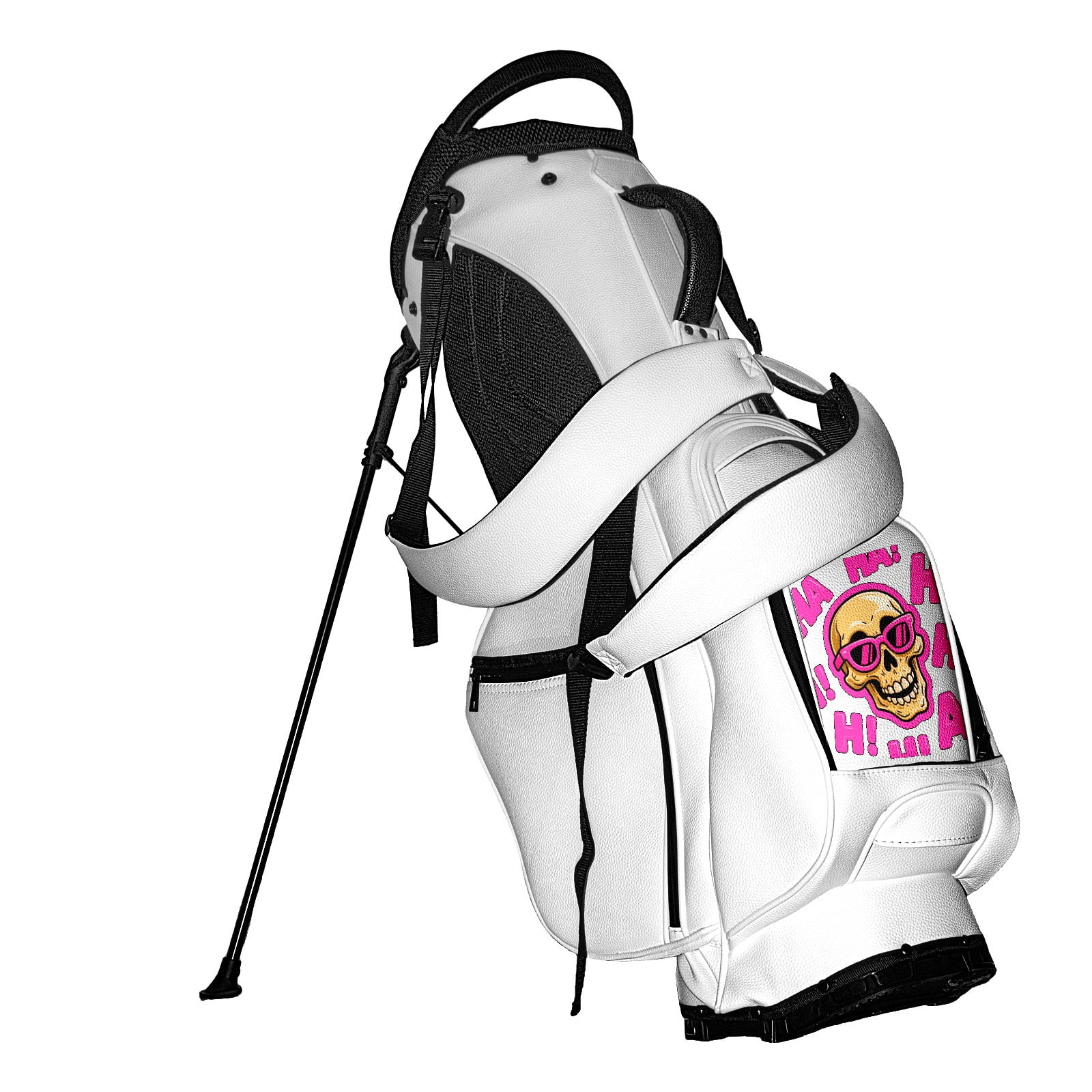 5 Ways Divider Golf Bag Waterproof Leather Golf Stand Bag Large Capacity & Versatile Personalized Customized Printing Golf Club Bag for Men Women 13391860006757485