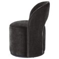 thumbnail image 5 of Harjo Velvet Upholstered Swivel Accent Chair Charcoal Grey, 5 of 10