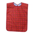 thumbnail image 3 of Baberos para adultos Fernando Protector de ropa reutilizable lavable a máquina toalla de comedor grande ajustable para personas mayor rojo 75 cm x 45 cm, 3 of 8