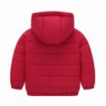 thumbnail image 3 of Kids Winter Coat,Kids Puffer Coat with Pocket Zipper Winter Hoodies Coat Solid Long Sleeve Windproof Toddler Puffer Jacket Boys Winter Coat Size 5-6 Years, 3 of 3