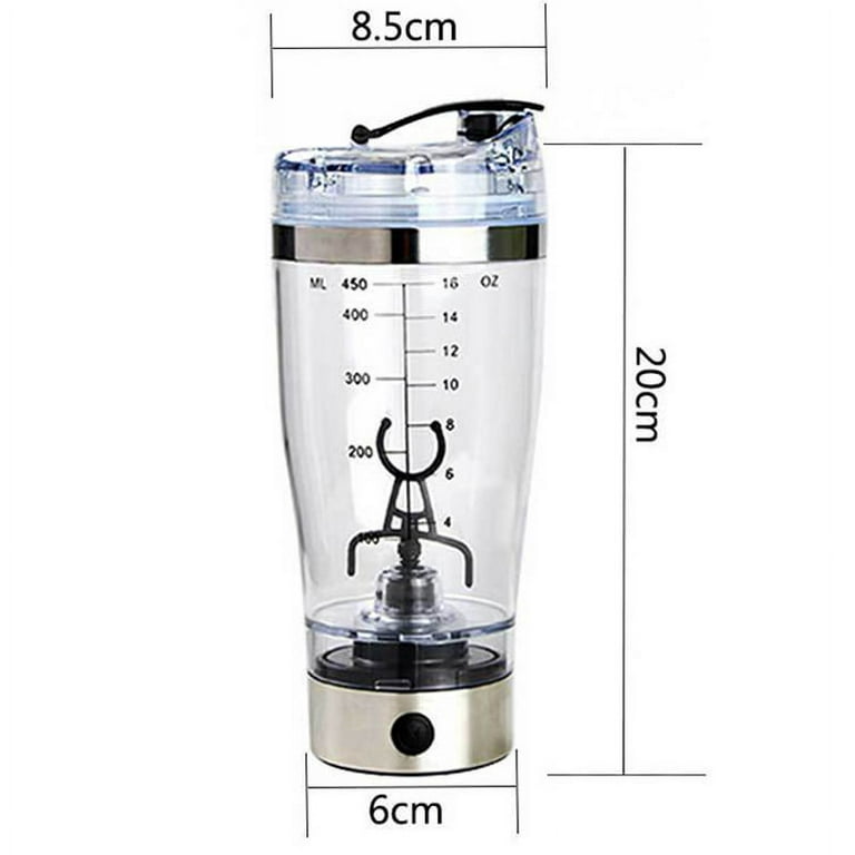 450ML USB Charging Electric Shaker Cup Blender Detachable Mixing Cup  Fitness Protein Powder Shake Cup