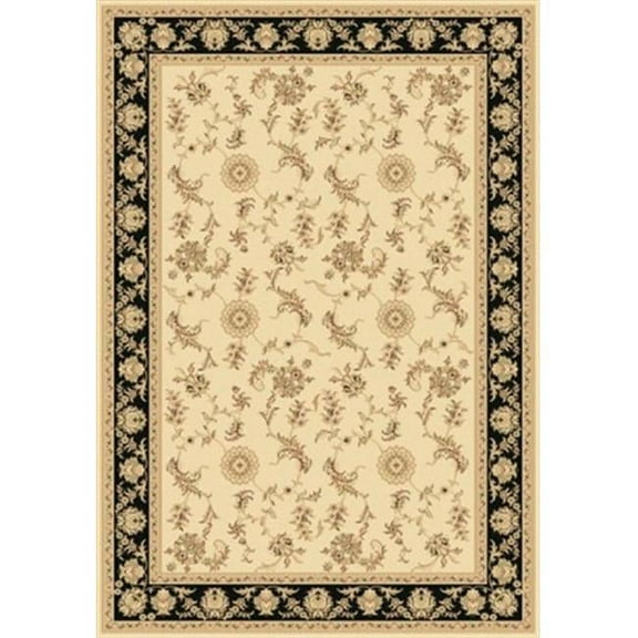 Legacy 9.2 x 12.10 58017-190 Rug - Ivory-Black