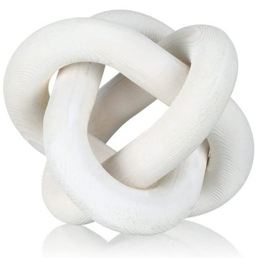 Kabuer Wooden Chain Link Decor, Modern Accents for Coffee Tables, Shelves, and Living Room Decor