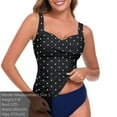 thumbnail image 5 of RELLECIGA Women's Tankini Top Plus Size Swimsuit for Women V Neck Twisted Tummy Control Ruched Bathing Suits, 5 of 8