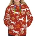 thumbnail image 4 of Hoodies for Women - Abstract Cartoon Horse Flower_A Comfrt Colour Drawstring Women'S Fashion Hoodies & Sweatshirts, Fall Outfits Clothes for Women 2024 Pullover with Kangaroo Pocket, 4 of 7