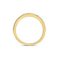 thumbnail image 4 of FB Jewels 10kt Yellow Gold Womens Round Diamond Anniversary Stackable Band Ring 1/8 Cttw, 4 of 4