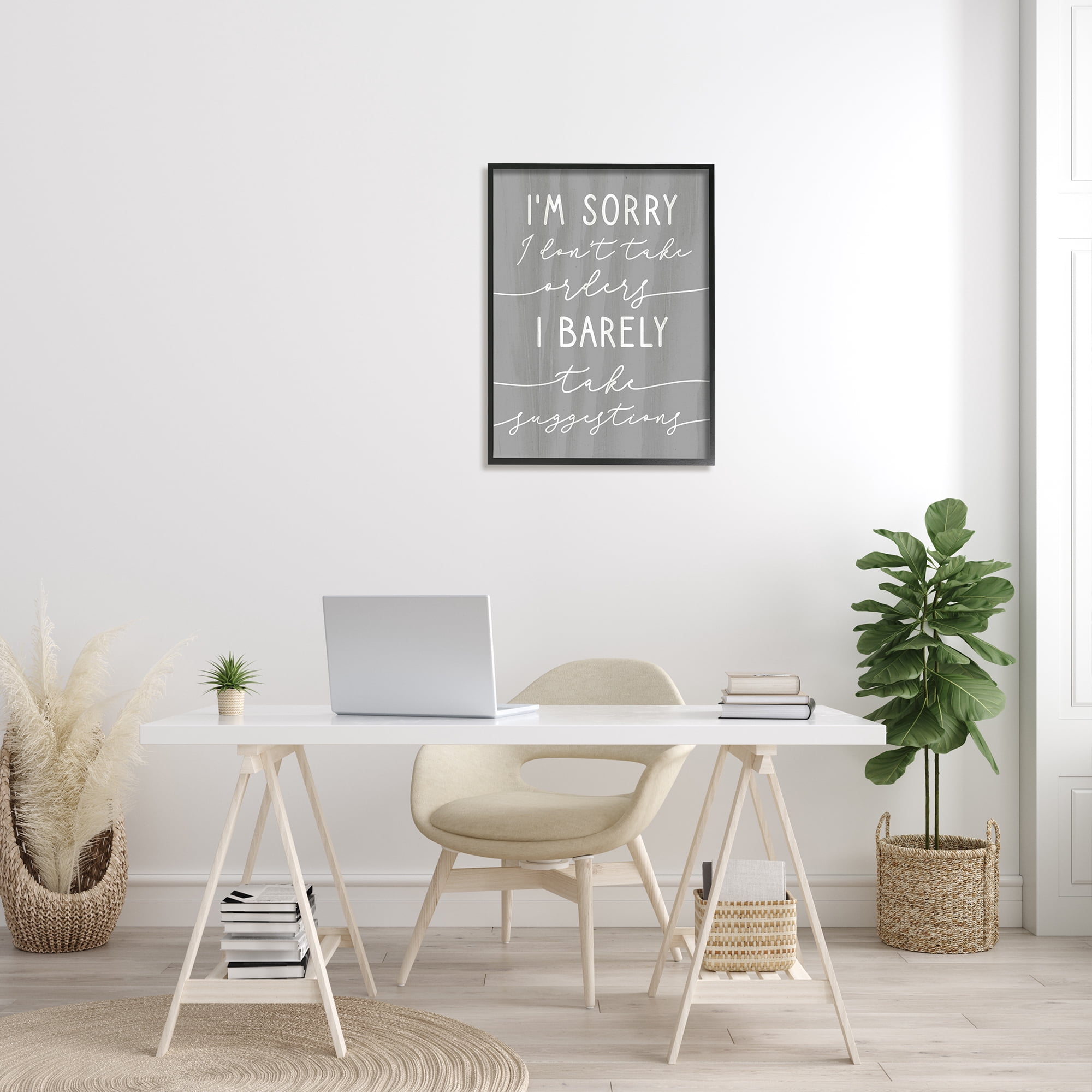 Stupell Indtries Sorry I Don't Take Orders Phrase Funny Sassy,24 x 30,Design by Daphne Polselli