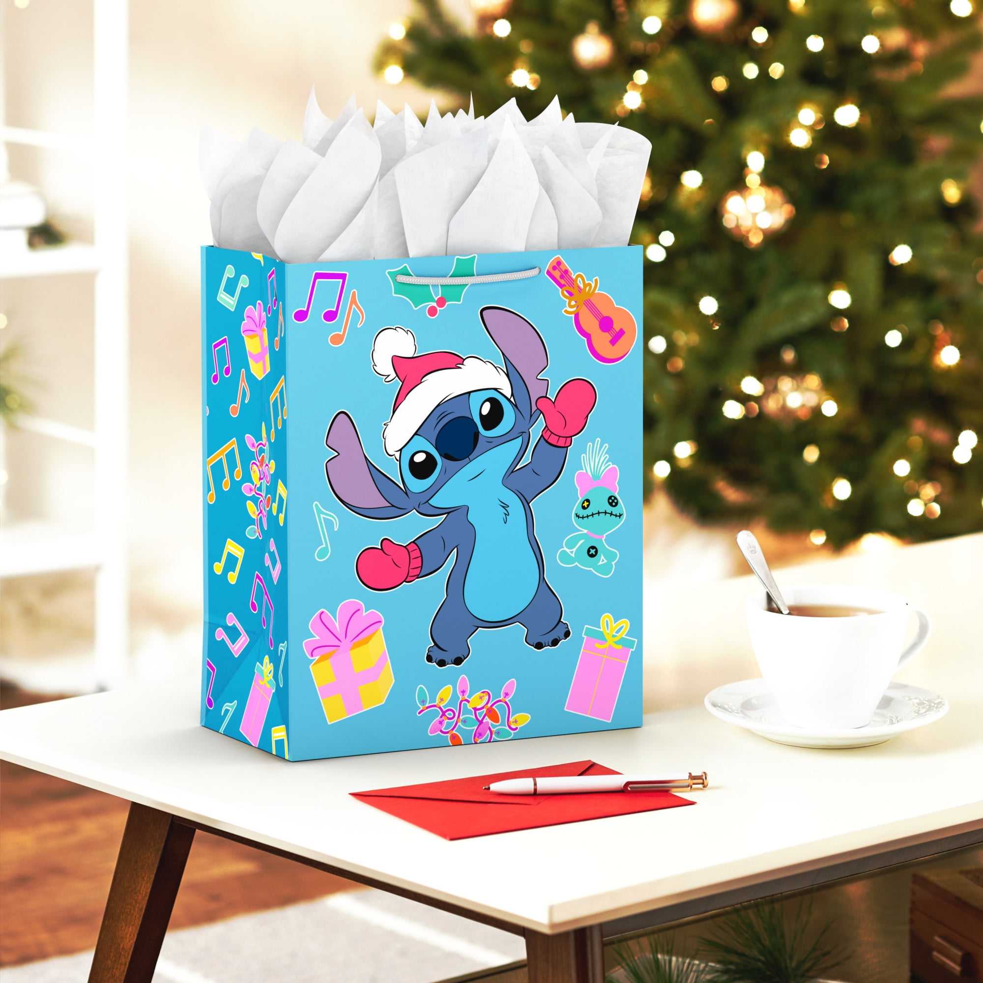 Large Stitch Bag, Disney Stitch Holiday Gift Bag