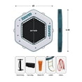 thumbnail image 3 of GloryStar Inflatable Floating Dock Mesh Water Hammock, 8FT Heavy Duty Float Ring for Pool, Lake, River, and Fun Parties, 3 of 5