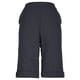 thumbnail image 4 of Pantalones de Ajuste Seco de las Mujeres Botón de Color Sólido Laminado Borde Pantalones de Lino, Trajes Del Cuerpo para los Pantalones de las Mujeres Capris de Cinco Puntos con Tela Elástica Transpi, 4 of 6