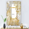 thumbnail image 3 of DESIGN ART Designart 'Capital Gold Botanical Bliss 5' Glam Mirror - Modern Accent Printed Mirror 23.7in.x31.5in., 3 of 5