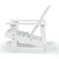 thumbnail image 2 of Topcobe Outdoor Wooden Kid Adirondack Rocking Chair with Slatted Seat, Toddler Living Room Chair-White, 2 of 7