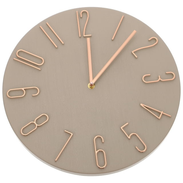 Living Room Non-Ticking Clock Silent Battery Operated Clock Round Wall Clock