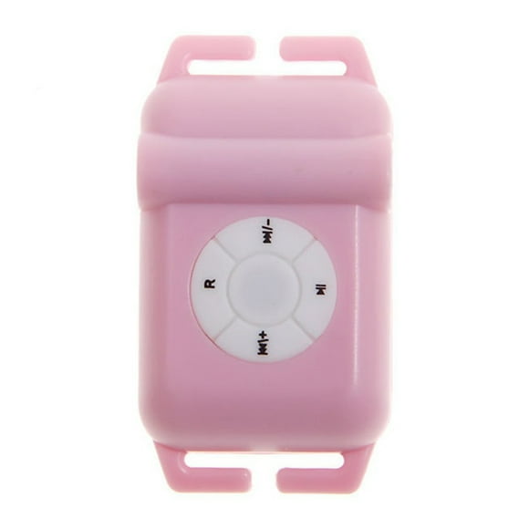 Lecteur MP3 Sport Rose 8GB avec Écouteurs Filaires - Étanche IPX8 pour Natation, Course et Plongée, 8-10H d'Autonomie, Montable sur Lunettes/bras, Design Compact, Supporte MP3/WMA, Batterie Rechargeable 130mAh