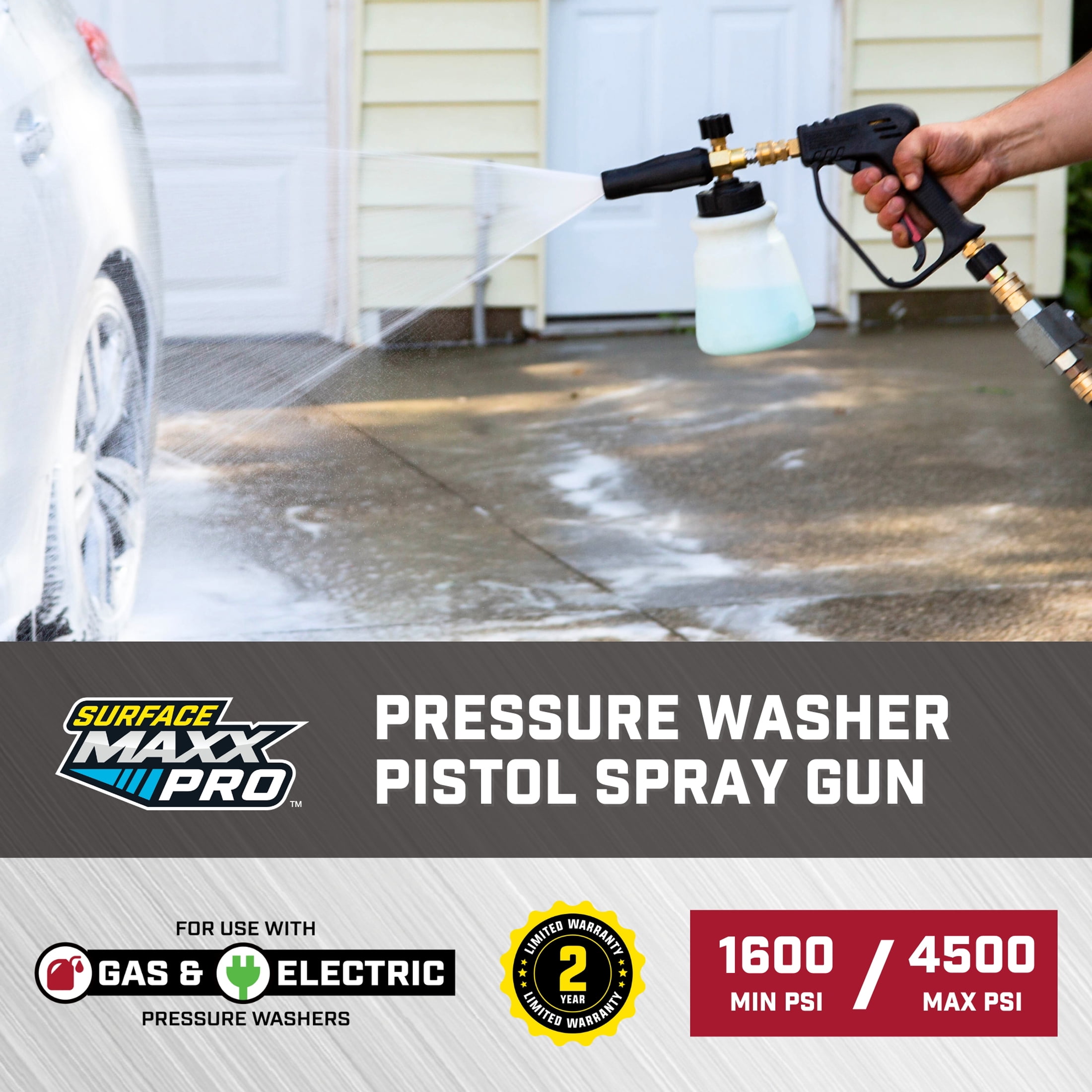 SurfaceMaxx PRO Pressure Washer Pistol Spray Gun