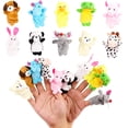 thumbnail image 1 of Set de títeres con dedos Miaopen Soft Peluch Animals para niños, 10 unidades, 1 of 5
