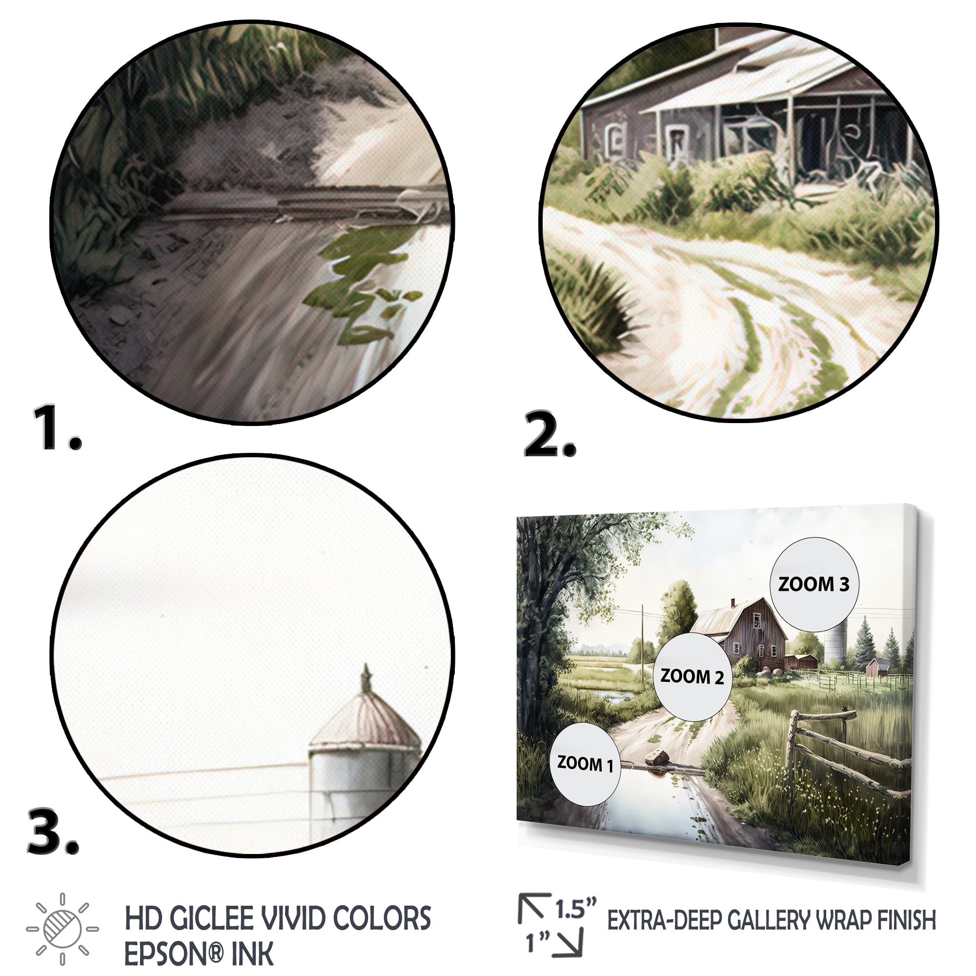 Designart Welcome To The Farm I Canvas Wall Art
