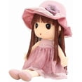 thumbnail image 2 of Soft Baby Doll with Clothes, 17.7 Cute Rag Doll Ragdoll Plush Stuffed Toy with Hat Skirt Handmade Princess Plush Toy Baby Girls Sleeping Partner Doll, 2 of 4