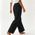 thumbnail image 6 of YODETEY Women's High Waist Drawstring Baggy Wide Leg Sweatpants,Women’s Black,Size S-3XL, 6 of 8