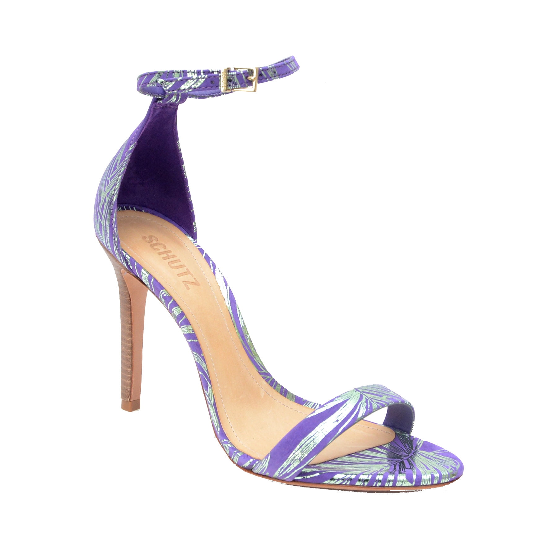 Schutz Shoes Schutz CadeyLee Purple Cherry Nubuck Ankle Strap Two