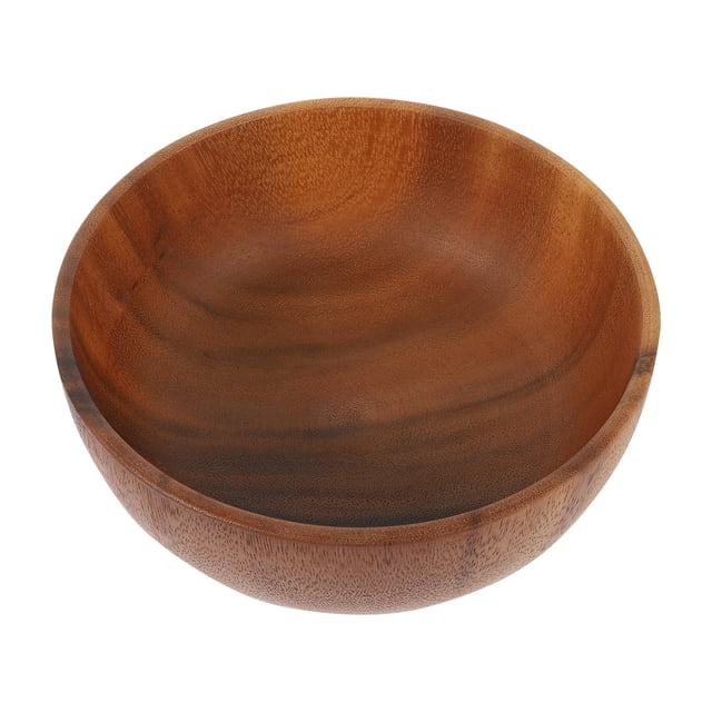 UPGRATOR Bol en Bois Naturel Bol de Forme Ronde Simple et à la Mode 1 Pcs pour Usage Quotidien
