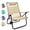 Sand, variant on Water Buffalo Beach Chair - Premium Backpack Beach Chair for Adults - Beach Chair with Backpack Straps - Foldable and Reclining Beach Chair - Bondi Backpack Chair