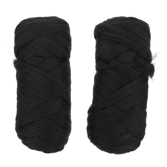 2 Rouleaux de Fils d'Extension de Cheveux Perruque Fil de Cheveux Polypropylène Soie Fil de Perruque