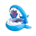 thumbnail image 1 of 80 x 68 x 60cm Baby Sunshade Inflatable Swim Float Boat Swimming Pool Ring Raft with Sunshade  for Baby Toddler Kids Infant Water Development Toys, 1 of 8