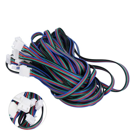 

Tebru Male To Female Motor Extension Cord 5Pcs Motor Extension Cord Male To Female Voron 2.4 Extruder Cable For Charging Plug 2 Meters Motor Extension Cord