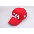thumbnail image 3 of Gorra de béisbol, gorra con bandera, sombrilla de verano, gorra de béisbol con visera (circunferencia de la gorra 58 cm, ajustable), 3 of 4