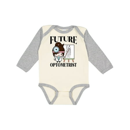 

Inktastic Future Optometrist Opthalmologist Gift Baby Girl Long Sleeve Bodysuit