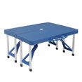 thumbnail image 3 of Siamese Folding Tables And Chairs-Plastic PS Thickening, 3 of 27