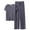 Gray, variant on GERsome Lounge Sets for Women Summer Sleepwear Sets V-Neck Short Sleeve Tops Wide Leg Pants Vacation Travel Outfits M-XXL