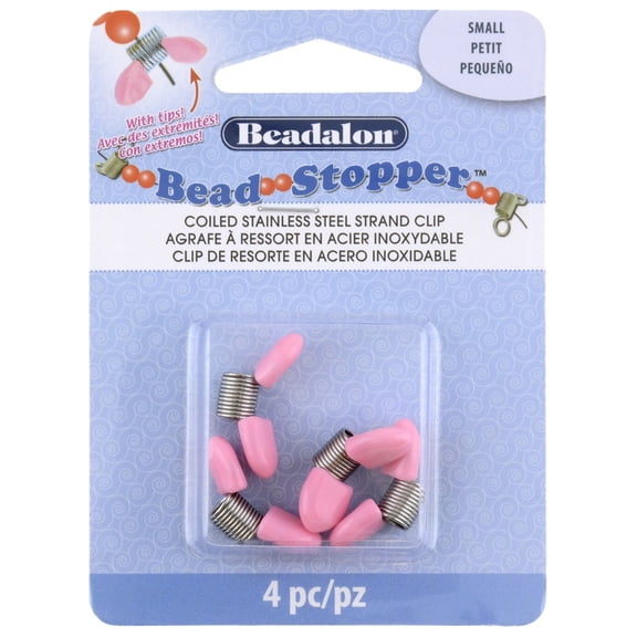 Beadalon Bead Stopper 4/Pkg-Small With Plastic Tips