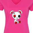 thumbnail image 4 of Inktastic Goth Bunny Kawaii Women's V-Neck T-Shirt, 4 of 5