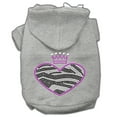 thumbnail image 4 of Pet, Dog  Cat Hoodie Rhinestone, "Zebra Heart", 4 of 5