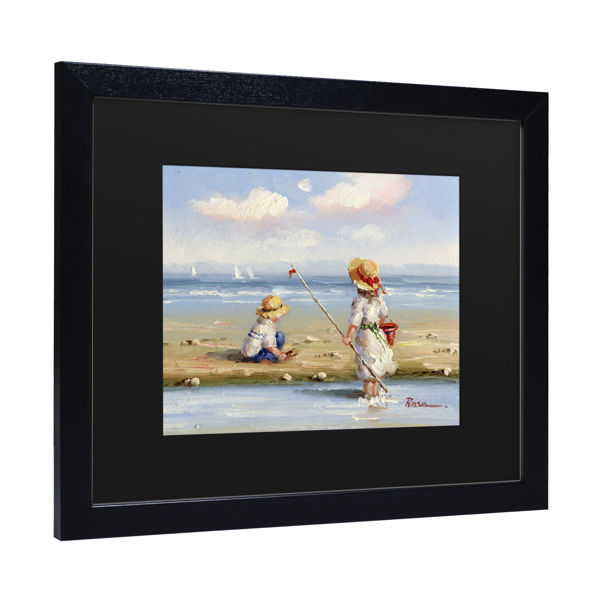 Trademark Fine Art 'At the Beach III' Canvas Art by Anonymous