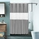 thumbnail image 2 of Cortina de ducha de 180 x 200 cm, resistente al moho – Cortina de baño impermeable con vendaje – Blanco, 2 of 5
