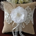 thumbnail image 6 of Lace Flower Rings Pillow Rings Cushion Holder Rural Styles Rings Bearer for Bride, 6 of 9