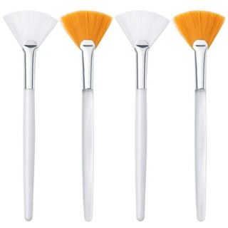 Fan Brushes 4Pcs Face Mask Brushes Fan Brushes Makeup Soft Facial Brus –  TweezerCo