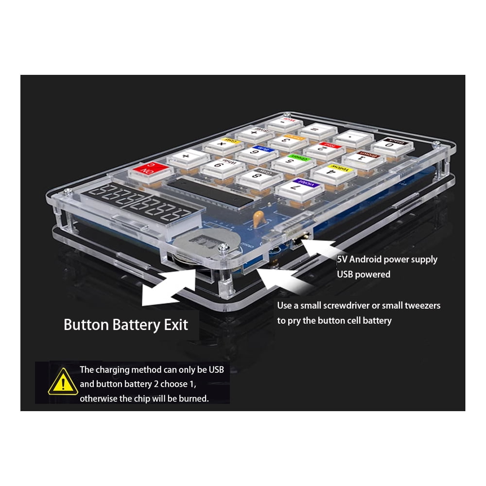 Gikfun 6-Bit DIY Calculator Kit Soldering Practice Kit Desktop Calculator Soldering Project Electronic Kit For College and High School Students to Learn and Use Soldering