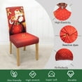 thumbnail image 6 of 4Pcs Christmas Chair Covers for Dining Room Stretch Printed Xmas Kitchen Chair Covers/Christmas Seat Cover Covers Removable Dining Chair Slipcovers for Hotel, Christmas Ceremony, Banquet 16, 6 of 6