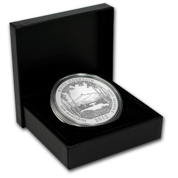 2013-P 5 oz Silver ATB White Mountain (w/Box & COA)
