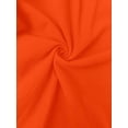 thumbnail image 6 of Orange Plus Size Casual Spaghetti Strap A-Line Dress With Ruffle Hem, 6 of 6