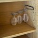 thumbnail image 4 of 4 perchas de vidrio para estante, soporte de vidrio de hierro para 4 vasos, estante de exhibición de copas de vino montado en la pared, soporte de vidrio al revés para gabinetes de vino, bares, 4 of 5