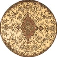 thumbnail image 1 of Ahgly Company Indoor Round Persian Brown Traditional Area Rugs, 3' Round, 1 of 4