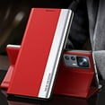 thumbnail image 2 of Thin Slim Flip Case for Xiaomi 12T with Stand, Case for 12T Pro, Business PU Leather Shockproof Protective Phone Cover Case for Xiaomi 12T/12T Pro/Redmi K50 Ultra CX Red, 2 of 11