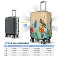 thumbnail image 6 of Haiem Colorful Plants And Insects Luggage Cover Printed Suitcase Covers for Luggage Elastic Washable Suitcase Protector Fits 18-32 Inch Luggage-Large, 6 of 9