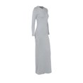 thumbnail image 4 of DHFJKG Dresses For Women Slim Fit Crewneck Long Sleeve Solid Color Maxi Dress Party Club Teacher Casual Office Classic Dresses, 4 of 8