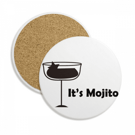

Mojito With Its Cup Coaster Cup Mug Tabletop Protection Absorbent Stone